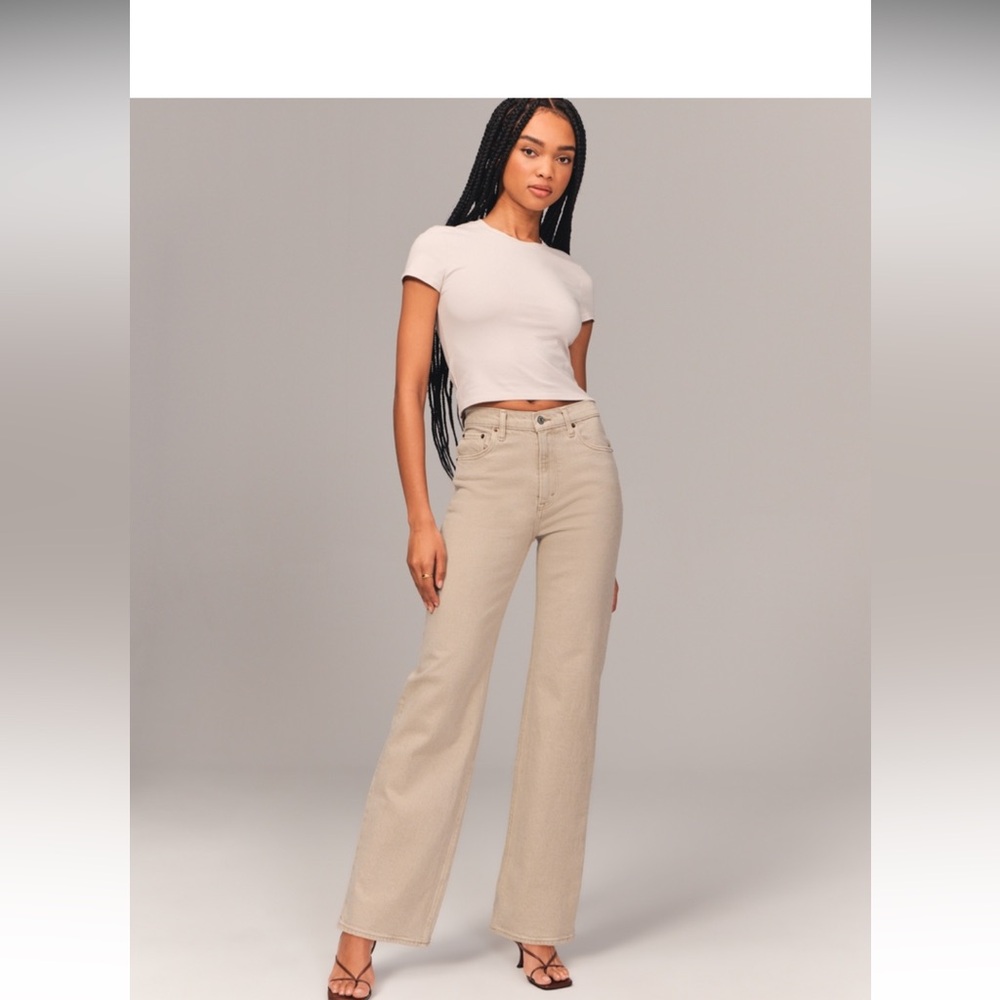 Abercrombie 90s relaxed Jean high rise- 28 long